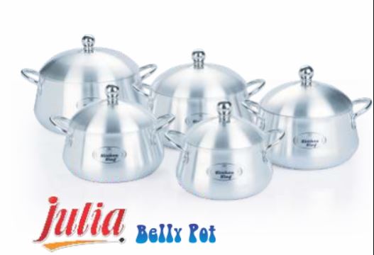 KK Metal Finish Belly Set (Julia) 8PCS (26-28-30-32CM)